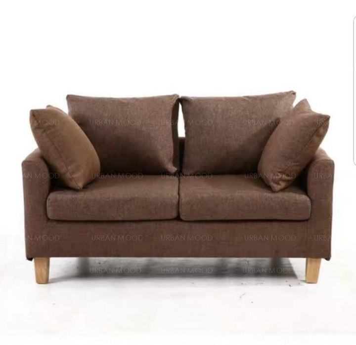 MIKA Vibrant Compact Fabric 2 Seater Sofa