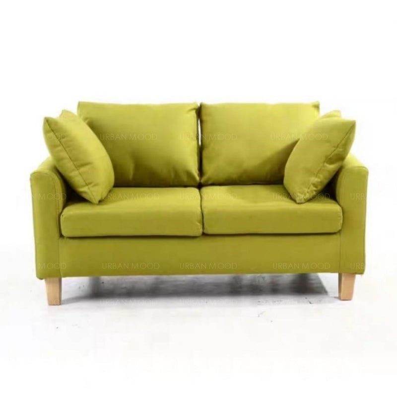 MIKA Vibrant Compact Fabric 2 Seater Sofa