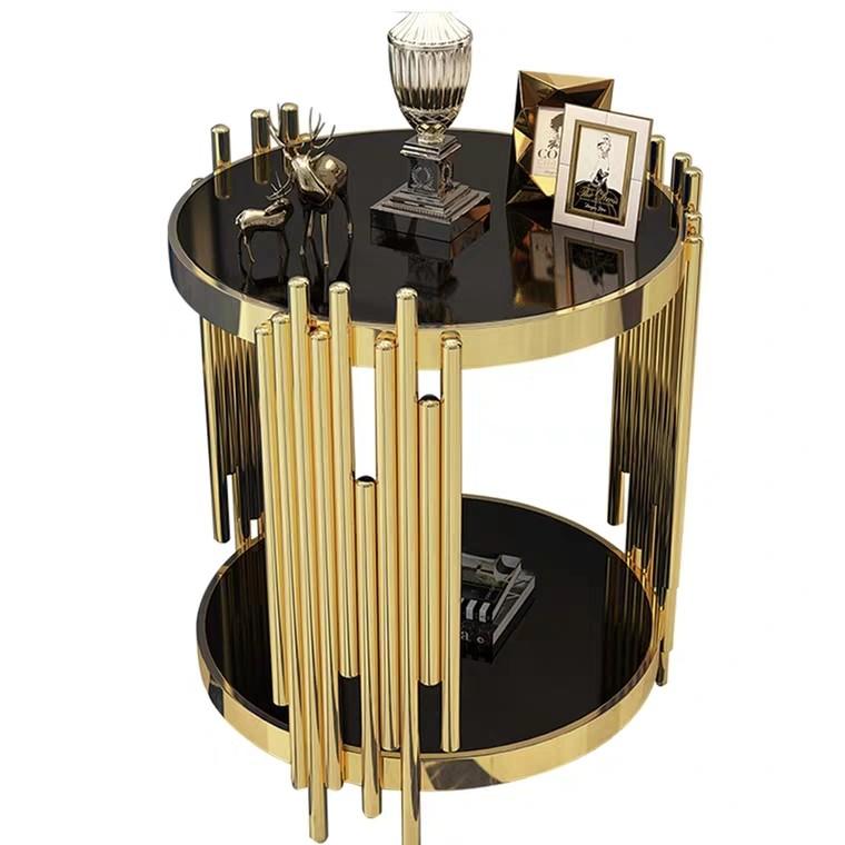 MISHA Luxury Gold Side Table