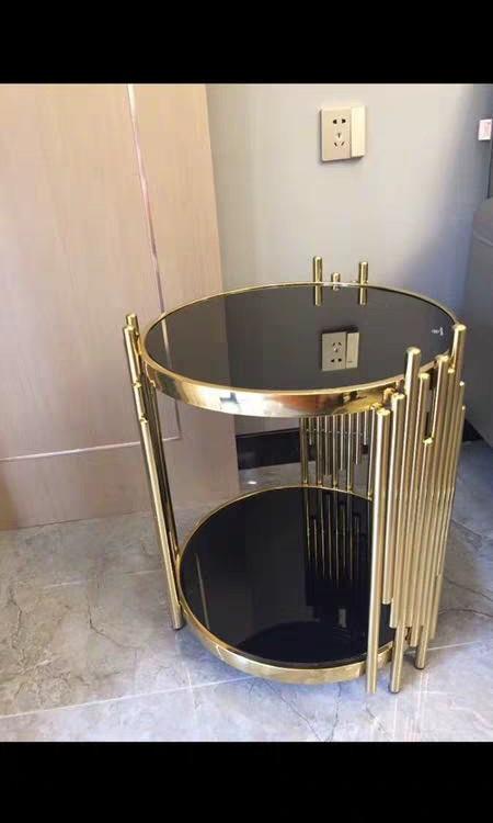 MISHA Luxury Gold Side Table