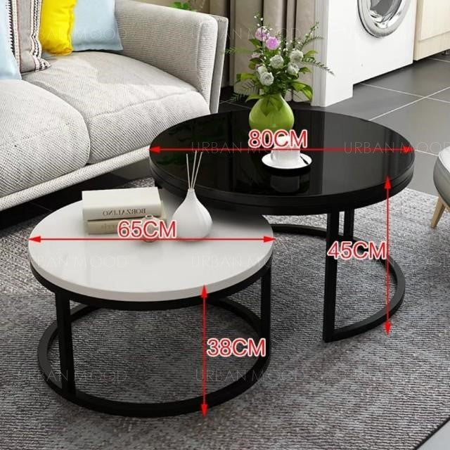 MOD Monochrome Round Coffee Table