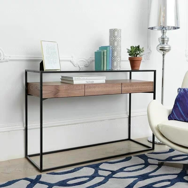 MODA Modern Industrial Floating Hallway Console