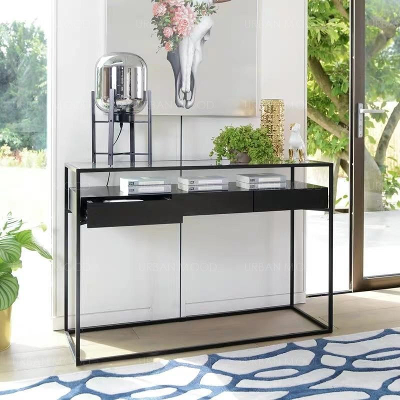 MODA Modern Industrial Floating Hallway Console