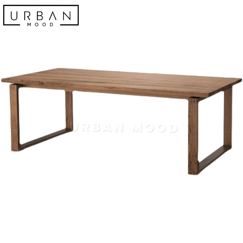 MACHI Rustic Solid Wood Dining Table