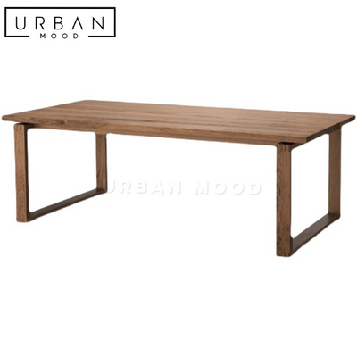 MACHI Rustic Ash Wood Dining Table