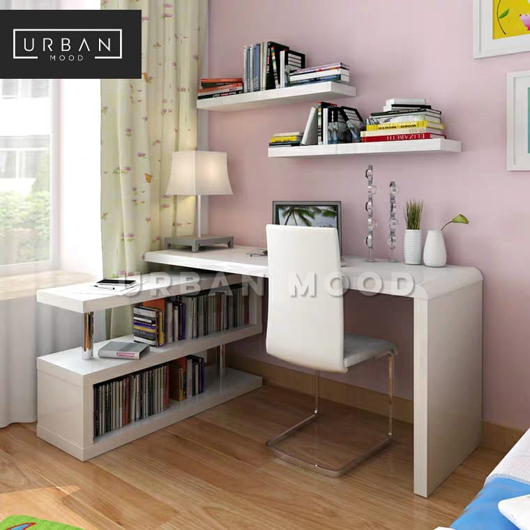 Modular Study Table With Storage MAESTRO Modern Modular Study Table – Urban Mood