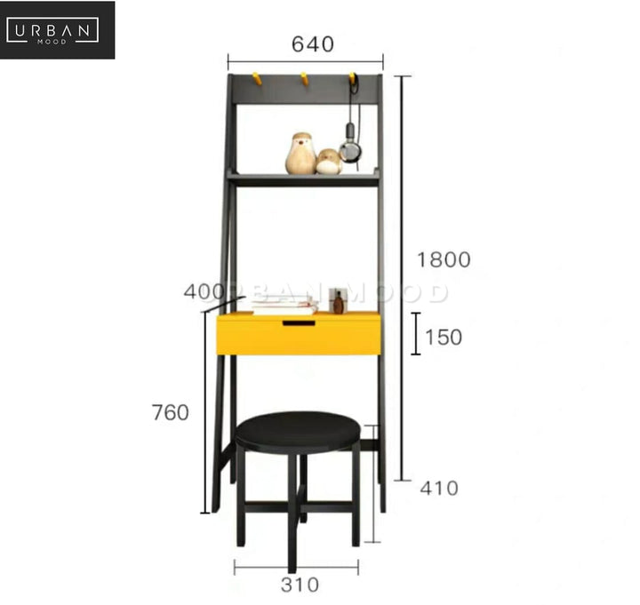 MANDY Modern Flip Top Vanity Table