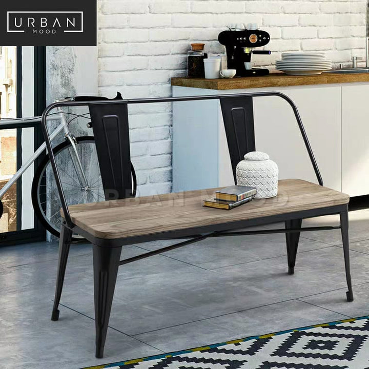 MEDIAN Industrial Tolix Dining Bench