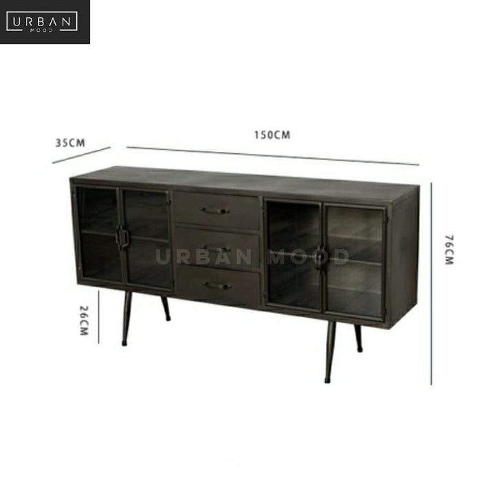 METTLE Industrial Metal Sideboard