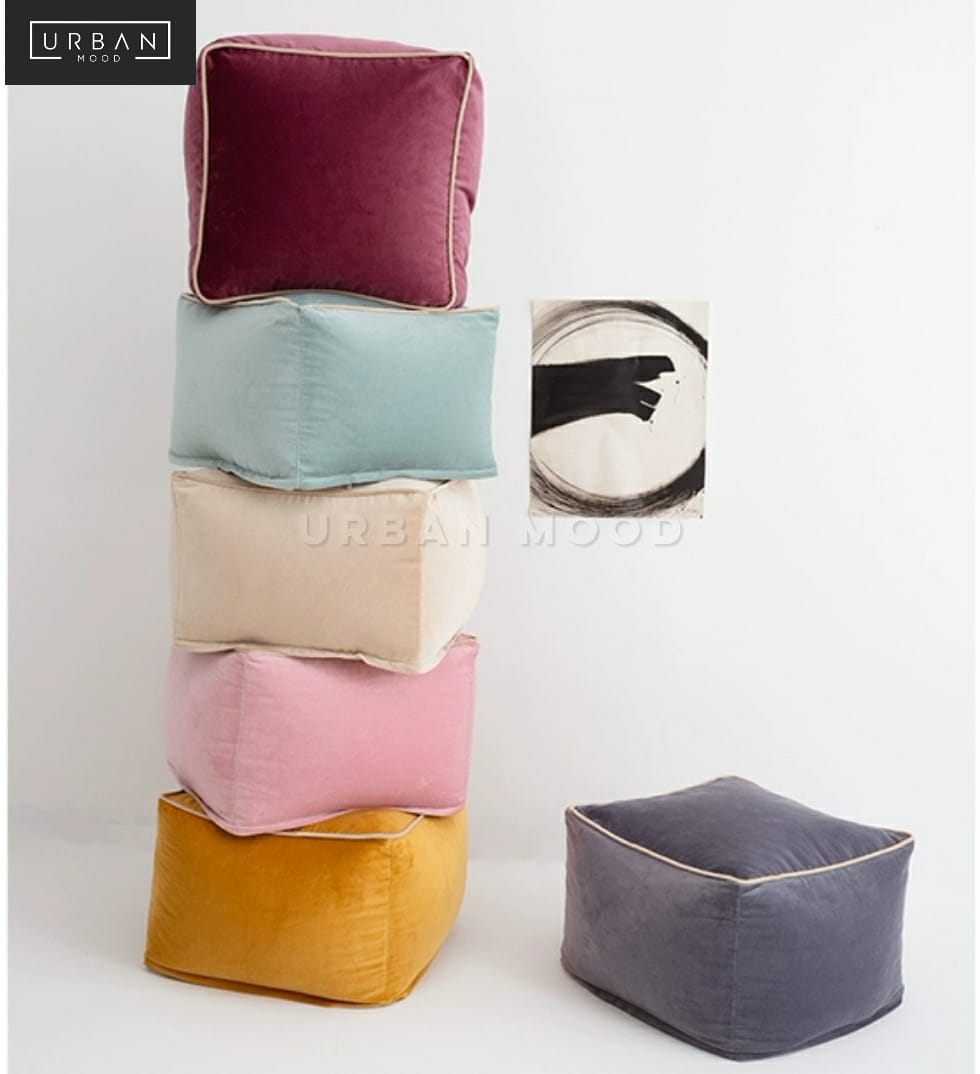 MIAMI Modern Velvet Pouf