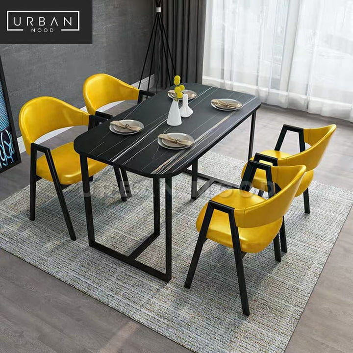 MONIX Modern Marble Dining Table & Chairs