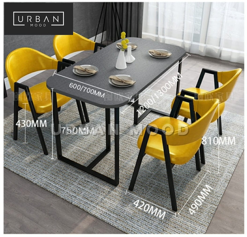 MONIX Modern Marble Dining Table & Chairs