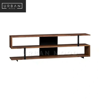 MOTLEY Industrial Solid Wood TV Console