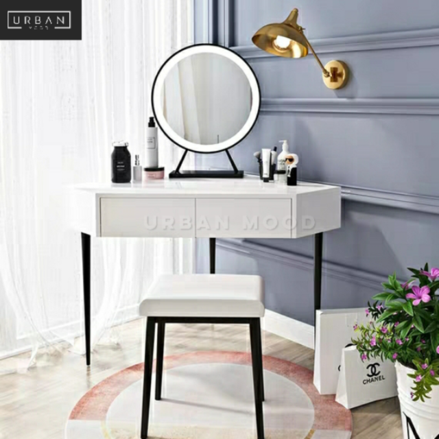 AURIA Modern Corner Vanity Table