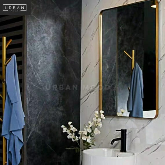 ALASTAIR Modern Stainless Steel Wall Mirror