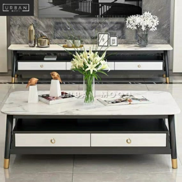 CREST Modern Marble TV Console