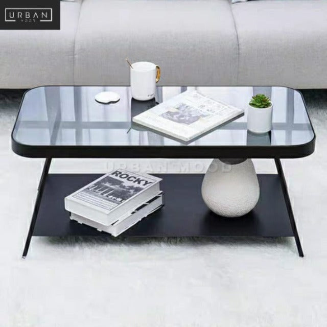 CRESTON Modern Glass Coffee Table