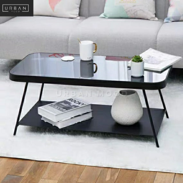 CRESTON Modern Glass Coffee Table