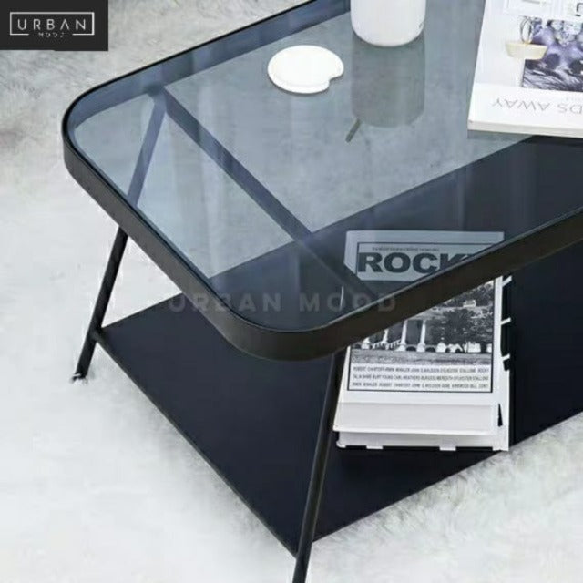 CRESTON Modern Glass Coffee Table