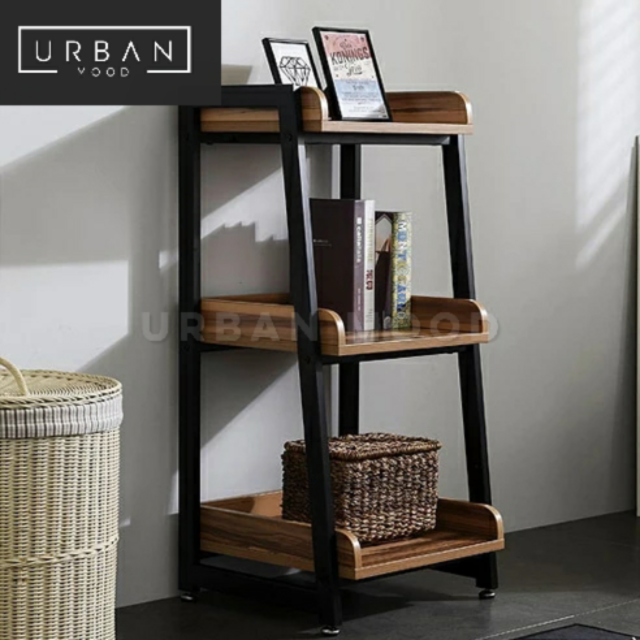 DENNING Rustic Solid Wood Ladder Shelf