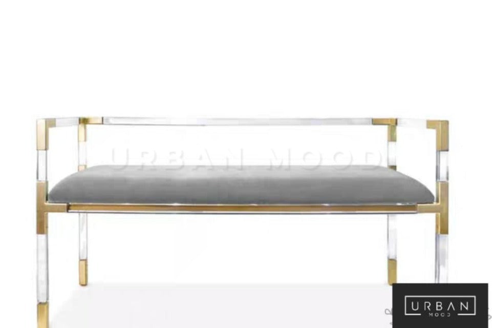 ANTHRO Modern Acrylic Ottoman Bench