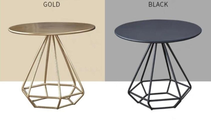 ADEN Minimalist Diamond Wireframe Side Table