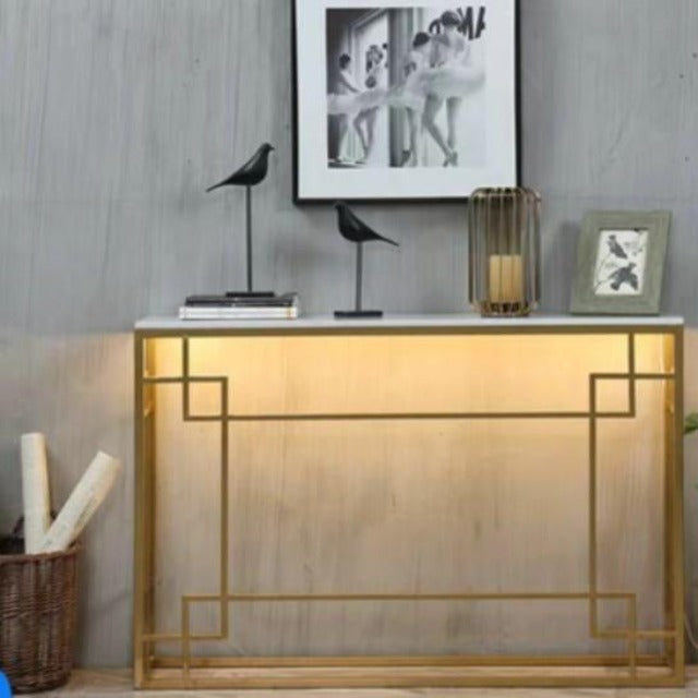 DAHLIA LED Marble Hallway Console