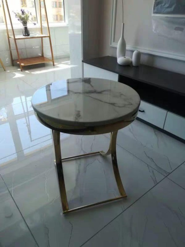 BRAXTON Luxury Gold Side Table