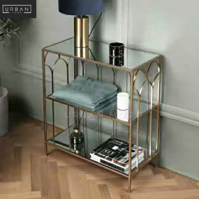 BRINA Accent Brass Side Table