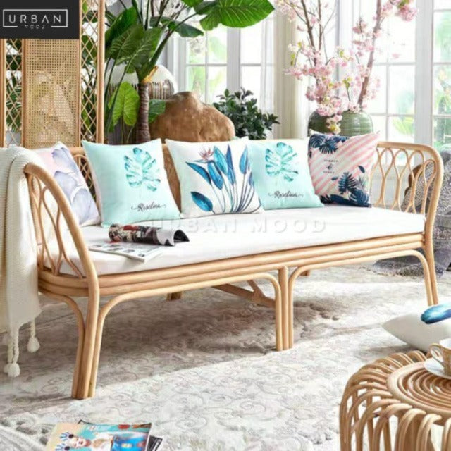 AMITY Vintage Rattan Sofa