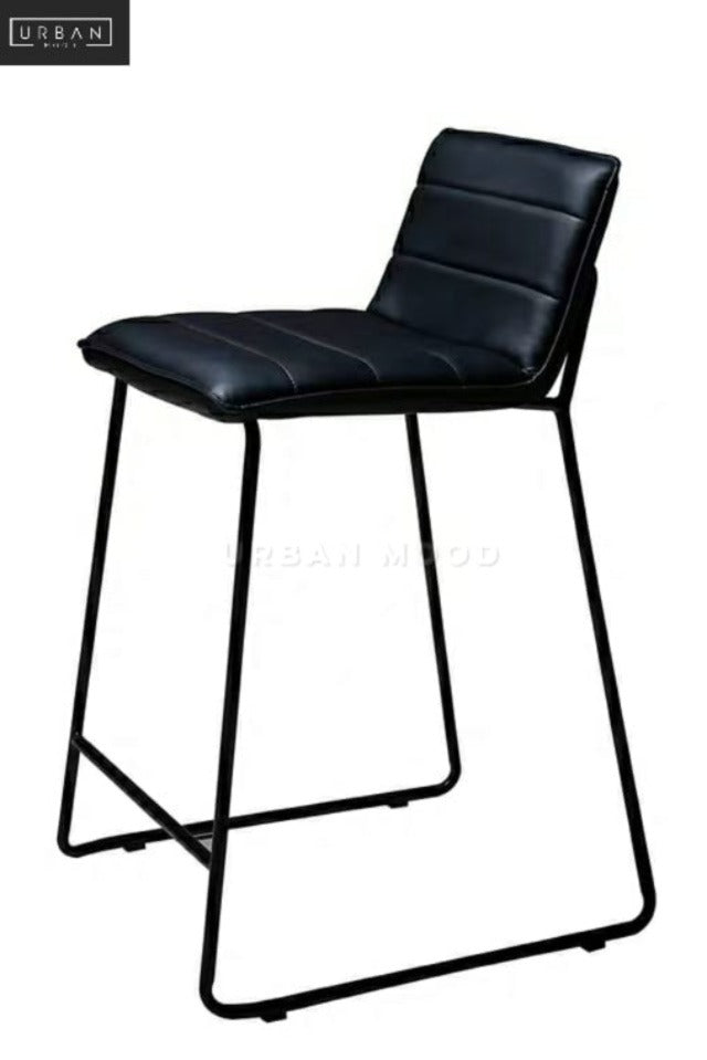 DAREN Vintage Faux Leather Bar Stool