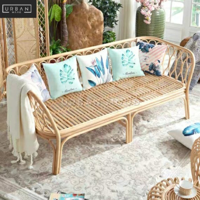 AMITY Vintage Rattan Sofa