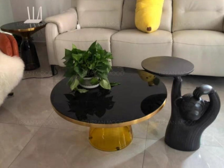 BELLEVUE Accent Glass Coffee Table