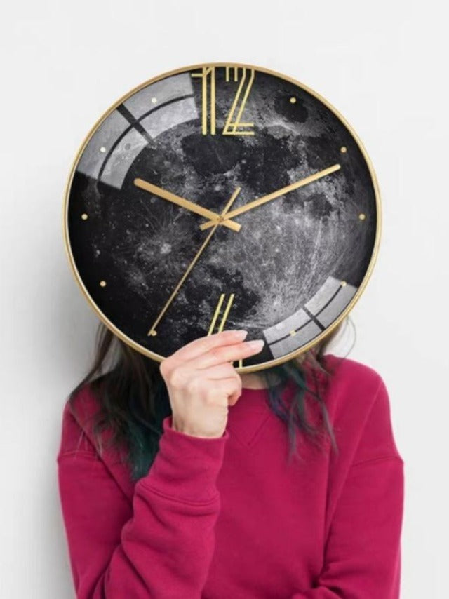 COSMIC Moon Accent Wall Clock