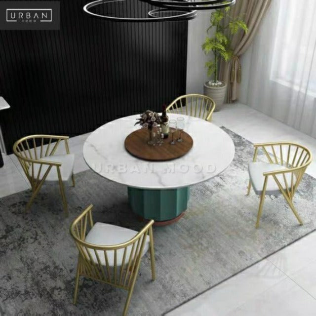 CALIBER Modern Sintered Stone Round Dining Table