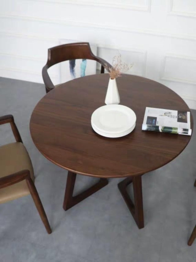 CARSON Solid Wood Round Dining Table