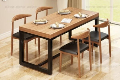 AMOUR Rustic Solid Wood Dining Table