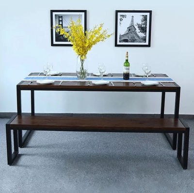 OXFORD Rustic Ultra Slim Wooden Dining Table