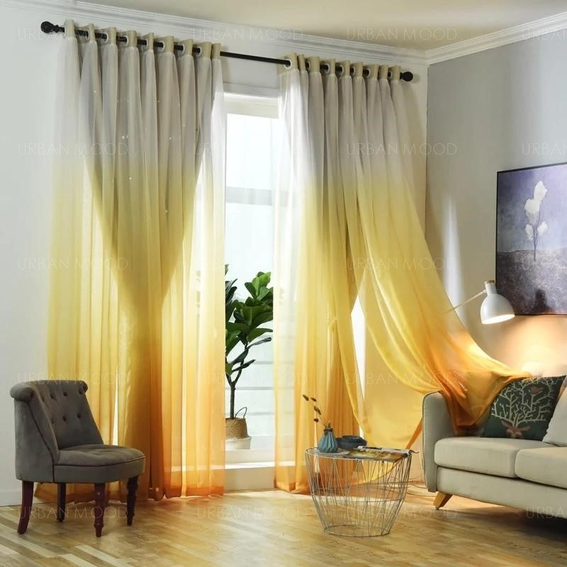 PEEKABOO Ombre Starburst Curtains