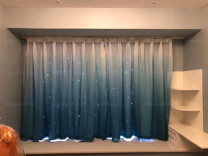 PEEKABOO Ombre Starburst Curtains