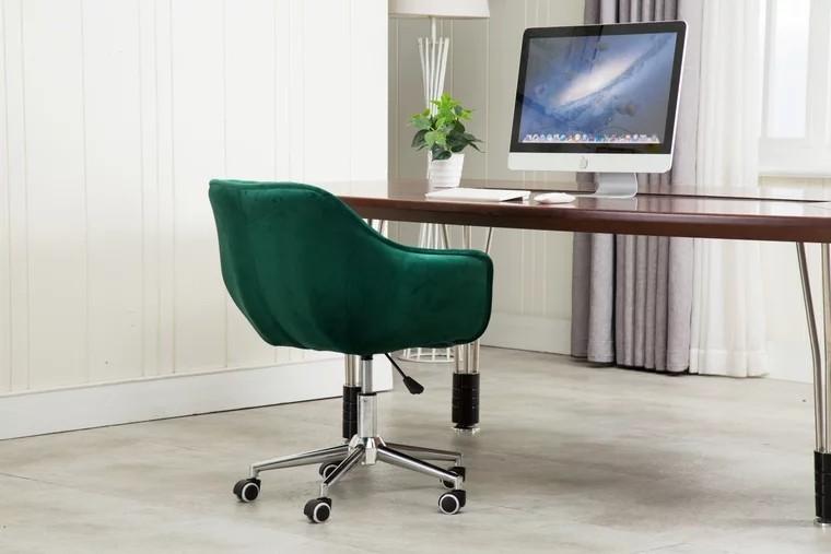 PLUM Velvet Swivel Study Chair