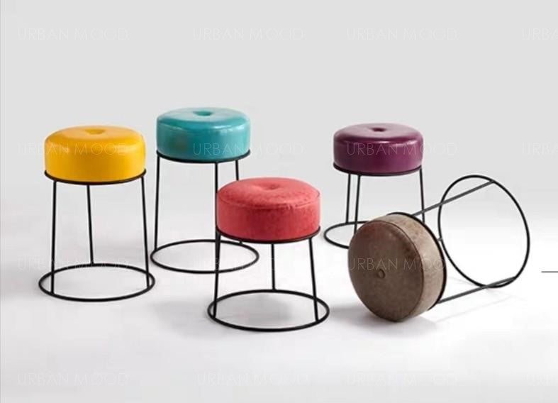 POPPY Art Deco Cushion Stools – Urban Mood
