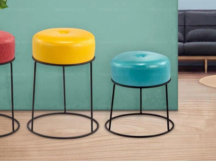 POPPY Art Deco Cushion Stools