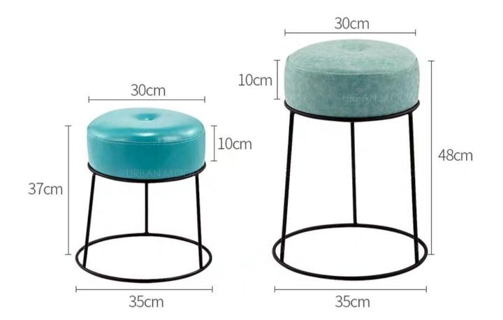 POPPY Art Deco Cushion Stools