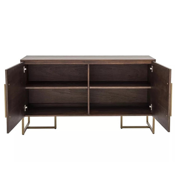 PAUL Herringbone Acacia Solid Wood Sideboard Cabinet