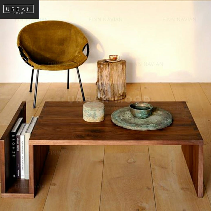 PEAK Japanese Solid Wood Coffee Table