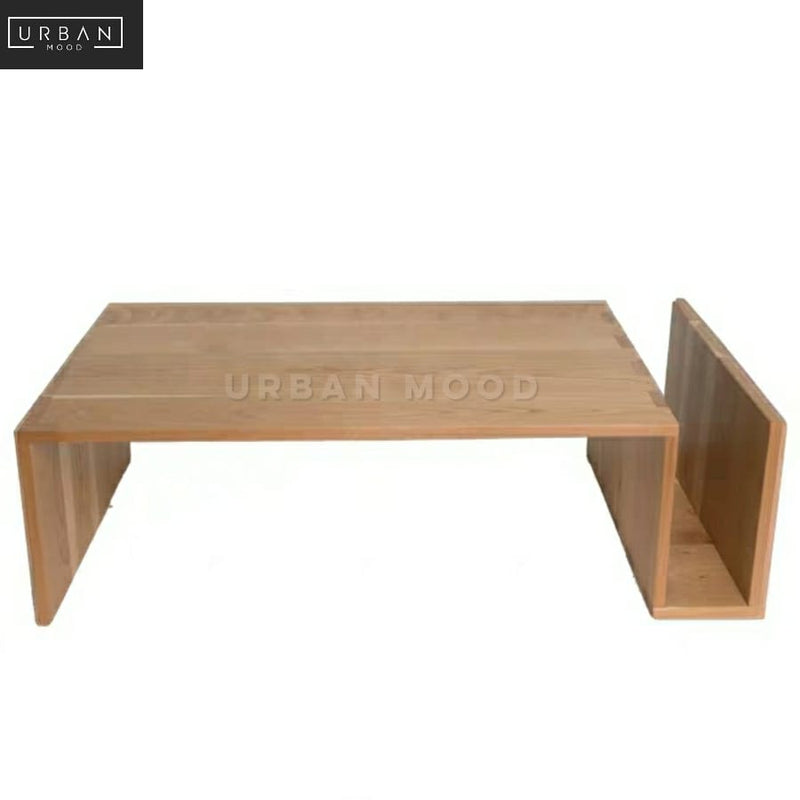 PEAK Japanese Solid Wood Coffee Table