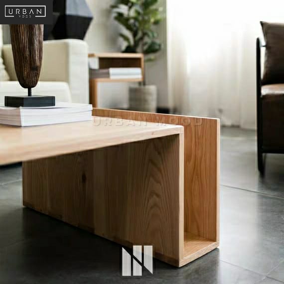 PEAK Japanese Solid Wood Coffee Table