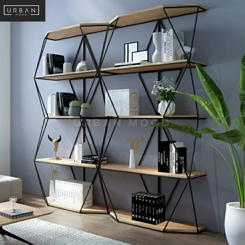 POLIX Modern Rustic Display Shelf