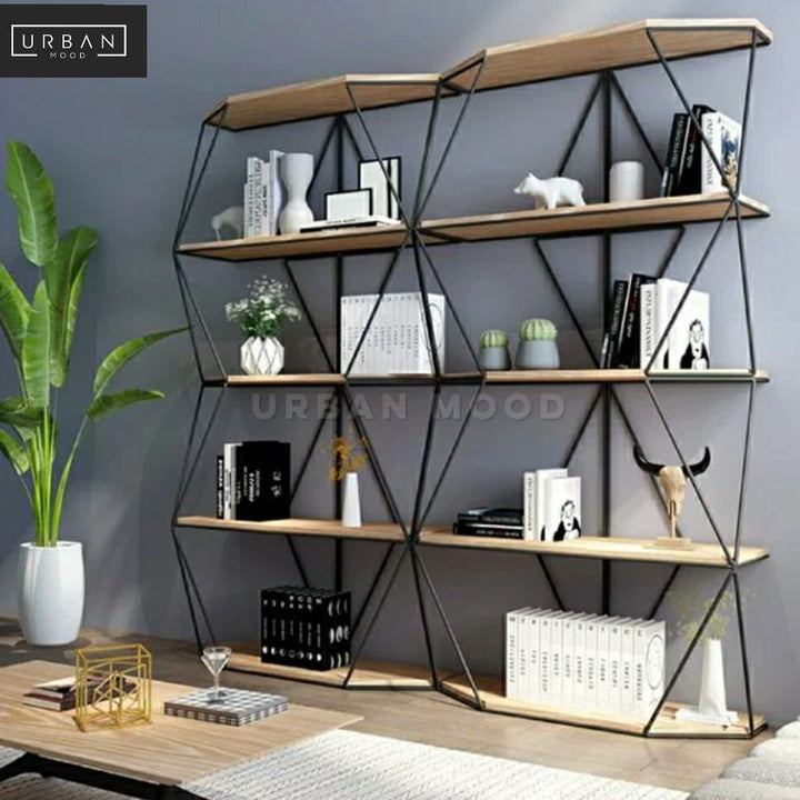 POLIX Modern Rustic Display Shelf